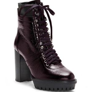 Vince Camuto Ermania Moon Combat Moto Boots Bootie